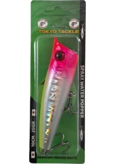 Spray Water Popper Su Üstü Püskürtmeli Sahte Popper Yem 10cm 20gr P17s7064