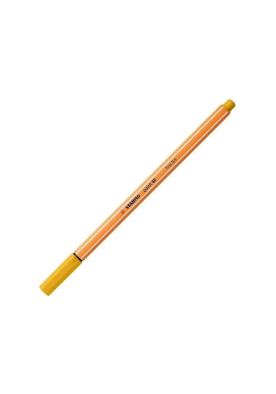 Stabilo İnce Keçe Uçlu Kalem 88 Point 0.4 Mm Köri Sarısı Fineliner Kalem 10 Lu Paket