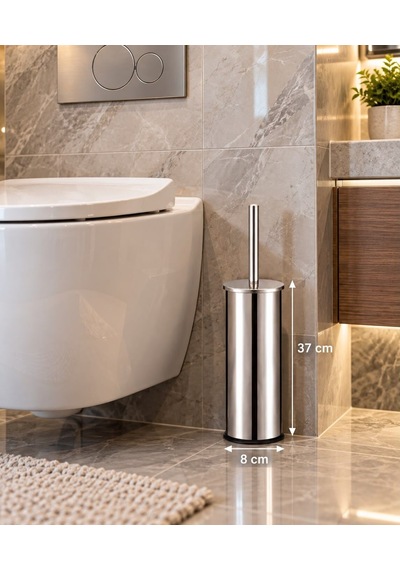 Düz Kapak Klozet Fırçası Acar 13382 Açık Gri