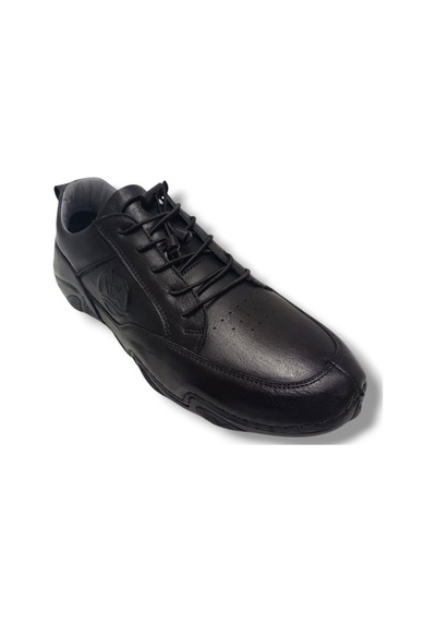 Sayar 362-25 Hakiki Deri Comfort Casual Erkek Ayakkabı Siyah