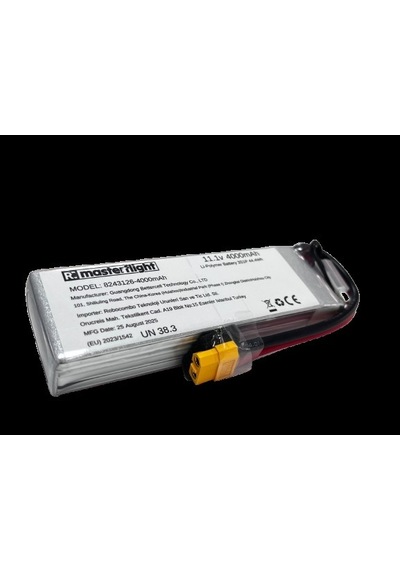 Masterflight 11,1v Li-po Pil 4000mah 40c 3s Lityum Polymer Batarya