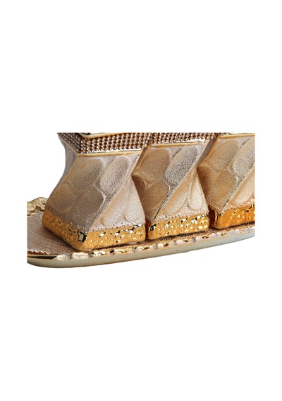 Lüks Porselen 3lü Tealight Mumluk Şamdan Biblo Heykel Hediyelik Dekoratif Ürün Masa Süsü Ev Hediye 5