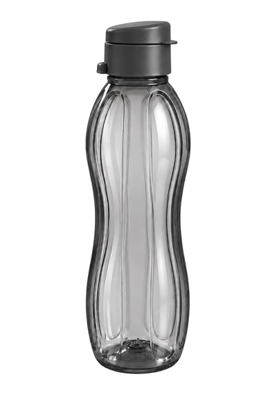 Plastik Su Şişesi Matara, 1000 Ml, Siyah Çok Renkli