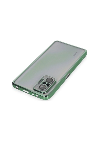 Uryport Xiaomi Redmi Note 10 Pro Kılıf Razer Lensli Silikon - Yeşil Çok Renkli