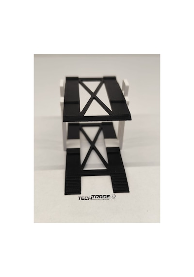 1/64 Ölçek Diorama 2 Araçlık Lift Siyah-beyaz