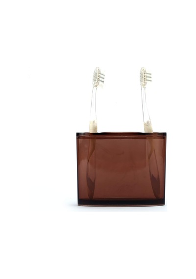 Diş Fırçalık Kahverengi Akrilik Model Siyah