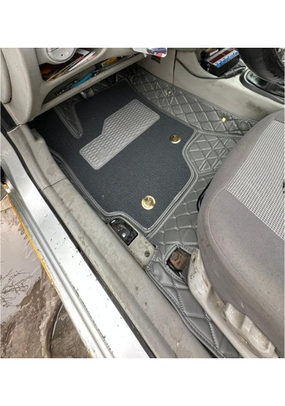 Hyundai Accent Admira 2006-2012 Arası Aracına Özel 8d Çift Katmanlı Havuzlu Paspas Takım Gri