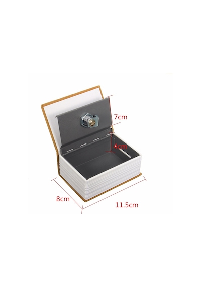 Sözlük Görünümlü Mini Kasa 11.5Cm Kitap Para Gizli Güvenli Kilitl