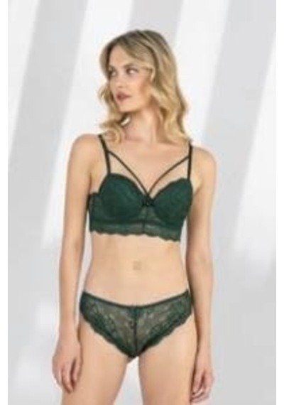 Fabony Bayan Dantelli Bralet Destekli Sütyen Külot Takımı 4210 001