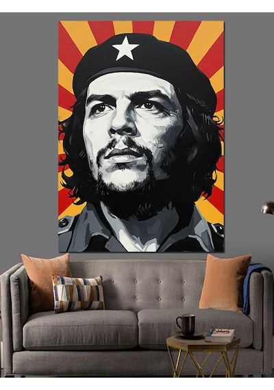 Ahşap Tablo Che Guevara Popart Portre