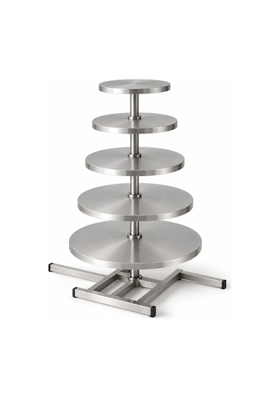 Fida Cake Stand With 6 Tiers Gümüş