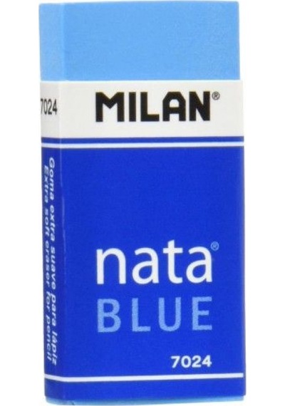 Milan Sınav Silgisi Nata Mavi Yumuşak Mavi 24 Lü 7024b