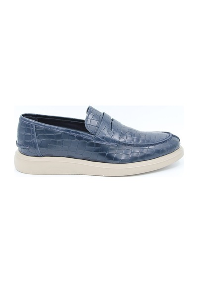 Freefoot 226825 Erkek Casual Ayakkabı - Lacivert Croco Deri Lacivert Croco Deri