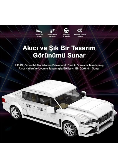 Reobrix Creator 819 Bmw M760 Spor Araba Yaratıcı Yapı Blok Seti Building Blocks - 398 Parça