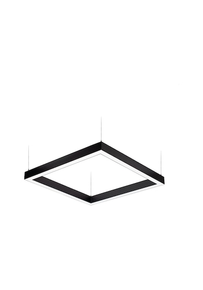 Linear Lineer Kare 60x60 Armatür Askı Aparatı Dahil Siyah