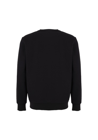 Discovery Expedition D6wm-swt3791 Siyah Erkek Bisiklet Yaka Rahat Kalıp Cepsiz Sweatshirt