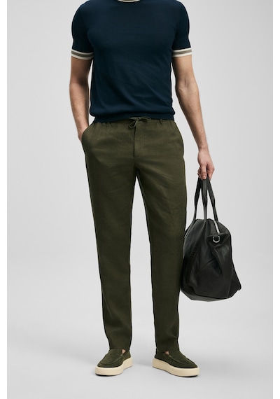 Lufian Karl Smart Erkek Chino Pantolon Slim Fit Yeşil Yeşil 111190363100600