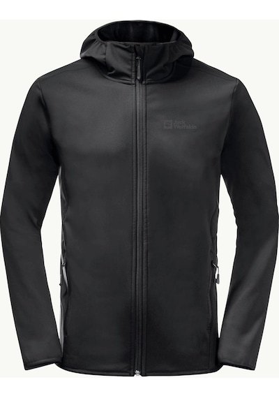 Jack Wolfskin Bornberg Hoody Erkek Softshell Mont 1307471-6000-sıyah Siyah