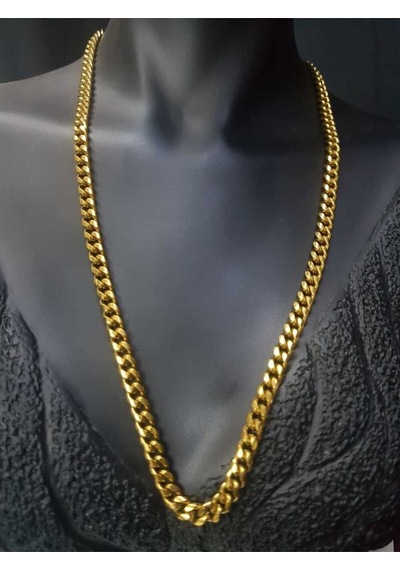 Vog Unisex Vip Çelik Altın Görünümlü 5 Mm Gürmet Model Zincir Kolye Vog Unisex Vip Çelik Altın Görünümlü 5 Mm Gürmet Model Zincir Kolye