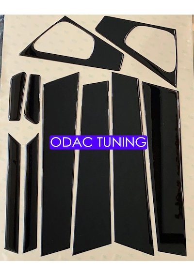 Clio 4 Hb Piano Black Parlak Siyah Kapı Direk Set