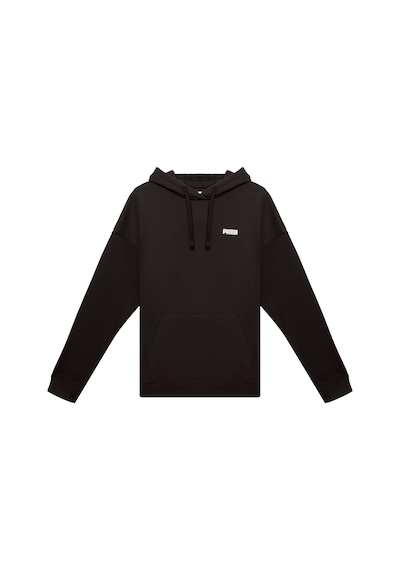 Puma Essentıals Small Logo Kadın Geniş Kesim Kapüşonlu Sweatshırt 688321 01 Siyah