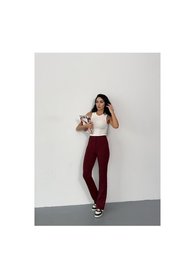 Thıff Gymwear Krep Kumaş Likralı Kadın Palazzo Pantolon 3'lü Set Çok Renkli