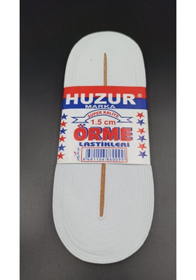Beyaz - 1.5cm Paça Lastik Yassı Gniş 10mt. 5286