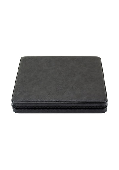 Lubinski Deri Sedirli Seyahat Puro Sunum Kutusu Slim Humidor 10s Siyah Lb-612
