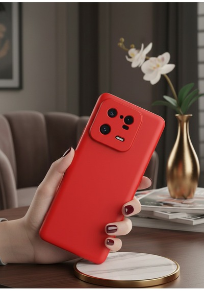 Xiaomi Mi 13 Pro Uyumlu İçi Kadife Kamera Korumalı Renkli Silikon Kılıf