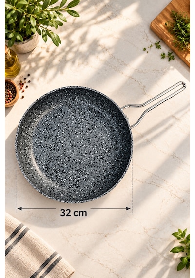 Zest Peakstone Tava 32 Cm Gri