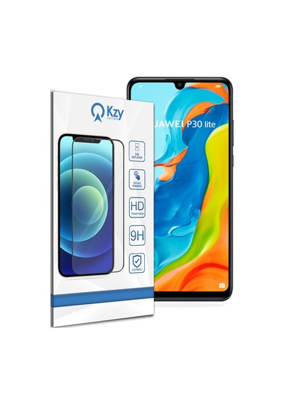 Huawei P30 Lite ile Uyumlu Tam Kaplayan Temperli Ekran Koruyucu Cam