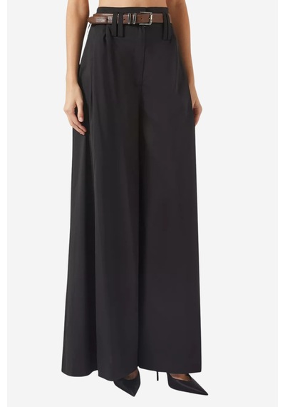 A.w.a.k.e. Mode Wide - Leg Yan Yırtmaçlı Pantolon Siyah