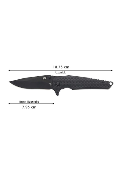 Schrade Usa Fanatıc Folder Katlanır Aus-8 Kamp Çakı 1182621 Siyah