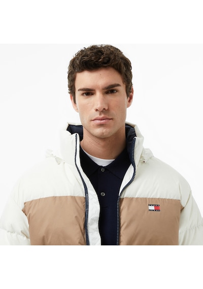 Tommy Hilfiger Tommy Jeans Alaska Erkek Beyaz Puffer Montkapitonedm0dm22117