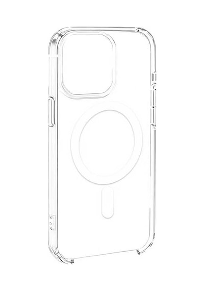 Apple Uyumlu iPhone 16 Pro Max Kılıf Mkst Wireless Şarj Özellikli Şeffaf Kapak - Şeffaf Şeffaf