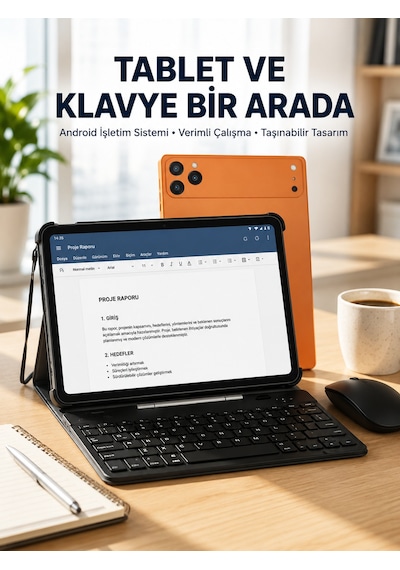 Android Tablet Klavye Kılıflı Dokunmatik Ekran Günlük Ve Profesyonel Kullanım - Lisinya Diğer