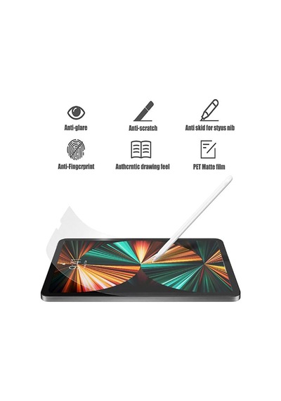 Apple Ipad Pro 11 Uyumlu Inç 2021 3.nesil Paper Like Kağıt Hissi Kaymaz Yüzey Koruyucu