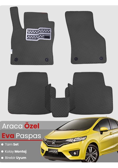 Honda Jazz Hatchback 2012-2014 Uyumlu Eva Paspas Tam Set Araca Özel,kolay Montaj 943