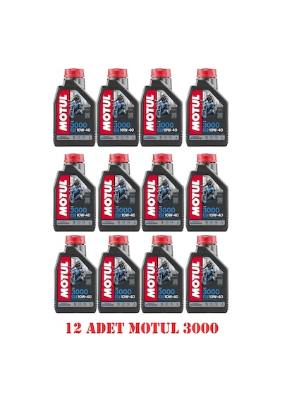 Motul 3000 10W - 40 4T Motosiklet Motor Yağı 12 x 1 L