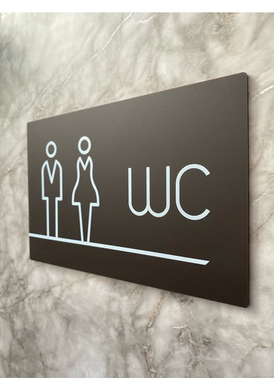 Bitter Serisi Lux Wc Yönlendirme Levhası