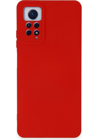 Cosmotex Newface Xiaomi Redmi Note 12 Pro 4g Kılıf Nano İçi Kadife Silikon - Kırmızı