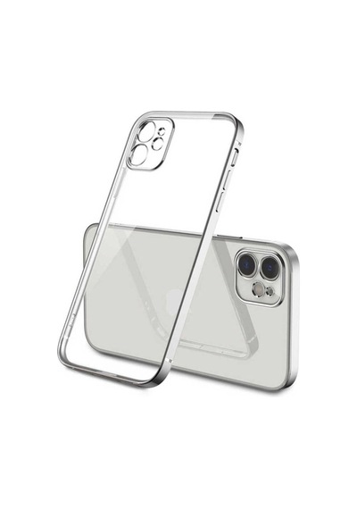 Apple Uyumlu iPhone 12 Kılıf Zore Gbox Kapak Gümüş