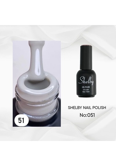 Shelby 15 Ml. 051 Gri Tonu Kalıcı Oje
