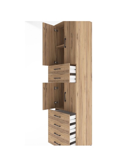 Hyperion Dolap 3 Raflı 6 Çekmeceli 4 Kapaklı 60x44x243 Çam-çam Çam Hyperion Dolap 3 Raflı 6 Çekmeceli 4 Kapaklı 60x44x243 Çam-çam Çam