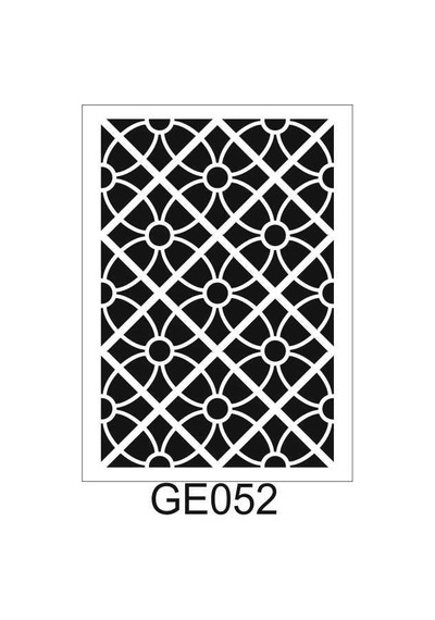 Geometrik Desenler Stencil Şablon 25X35 Ge-052