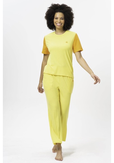 United Colors Of Benetton Kadın Pijama Üstü 71461 Sarı