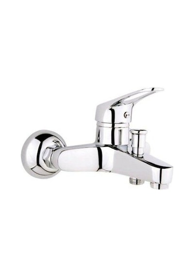 Banyo Bataryası Tek Kollu Krom Duvar Tipi Küvet Duş Bataryası