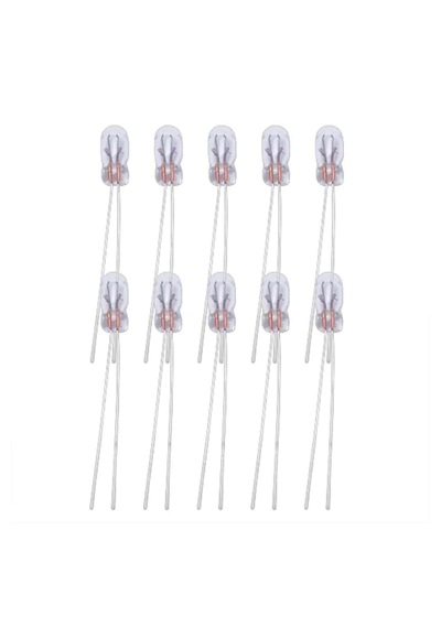 10 Adet 8x3mm 24v Mini Ampul Kıl Bacak Dipsiz Gösterge Ampulü Sar