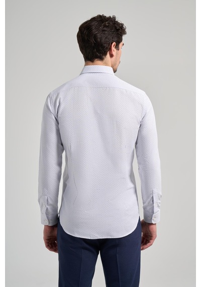 İmza Uzun Kol Desenli Armürlü İtalyan Yaka Cepsiz Pamuklu Classic Slim Fit Gömlek 1004250196 Koyu Lacivert İmza Uzun Kol Desenli Armürlü İtalyan Yaka Cepsiz Pamuklu Classic Slim Fit Gömlek 1004250196 Koyu Lacivert