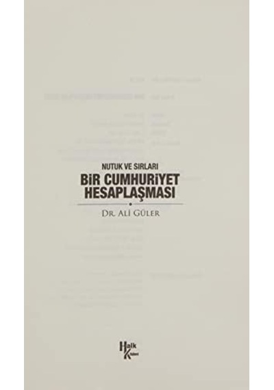 Bir Cumhuriyet Hesaplaşması: Nutuk Ve Sırları